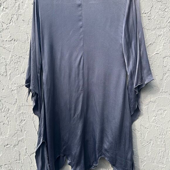 SOLE BELLARE Blouse Top Women Medium Whimseygoth Burnout Velvet Witchy - Picture 7 of 10